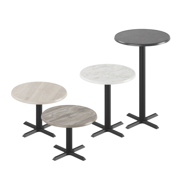 Ferrea bord med rund Ø70 cm skiva