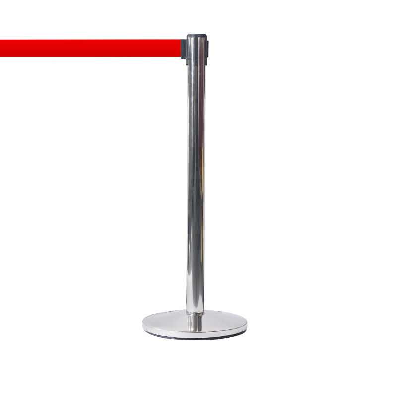 Royal Basic Rostfri stolpe med rött band 3m
