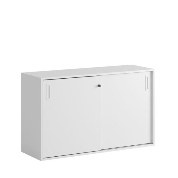 Skjutdörrskåp 120x40x72cm vit